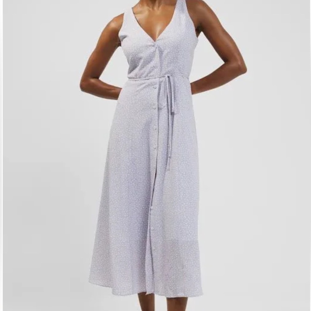FRENCH CONNECTION Elao Verona Dress Forget Me Not sz 6 - Picture 2 of 6